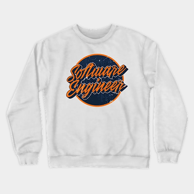 Software Engineer Logo Crewneck Sweatshirt by bluerockproducts